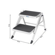 Berger kokoontaittuva kaksitasoinen askelma, teräs