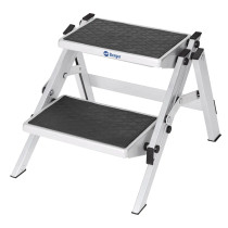 Berger kokoontaittuva kaksitasoinen askelma alumiini