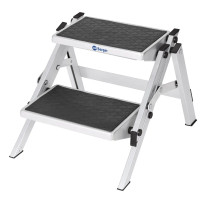 Berger kokoontaittuva kaksitasoinen askelma alumiini