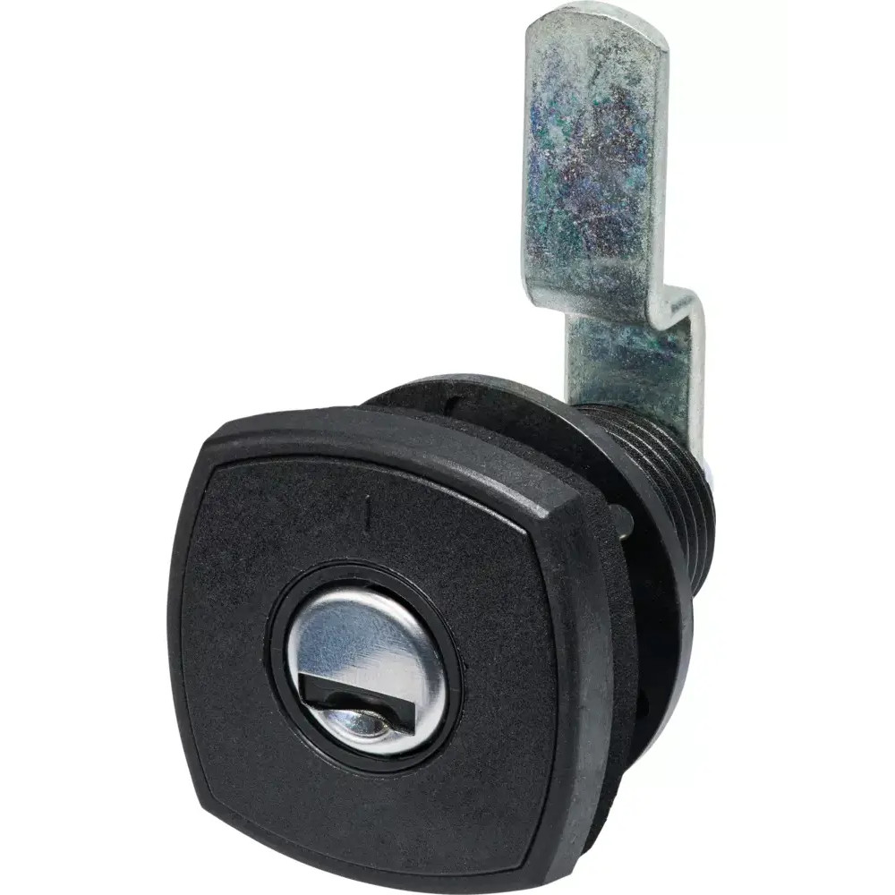 STS luukun lukko sylinterillä ja 2 avaimella, musta