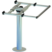 Ilse alumiininen pöydänjalka 700 mm sivusiirrolla