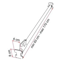 Fiamma Luggage Bar -kuormansidontatanko, 170 cm