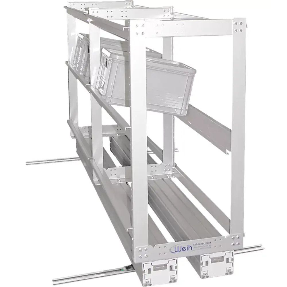 Weih-tec LoadMove R2 -takatallin hyllyjärjestelmä