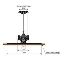 Weih-tec SlideMove HG-250 ulosvedettävä polkupyöräteline
