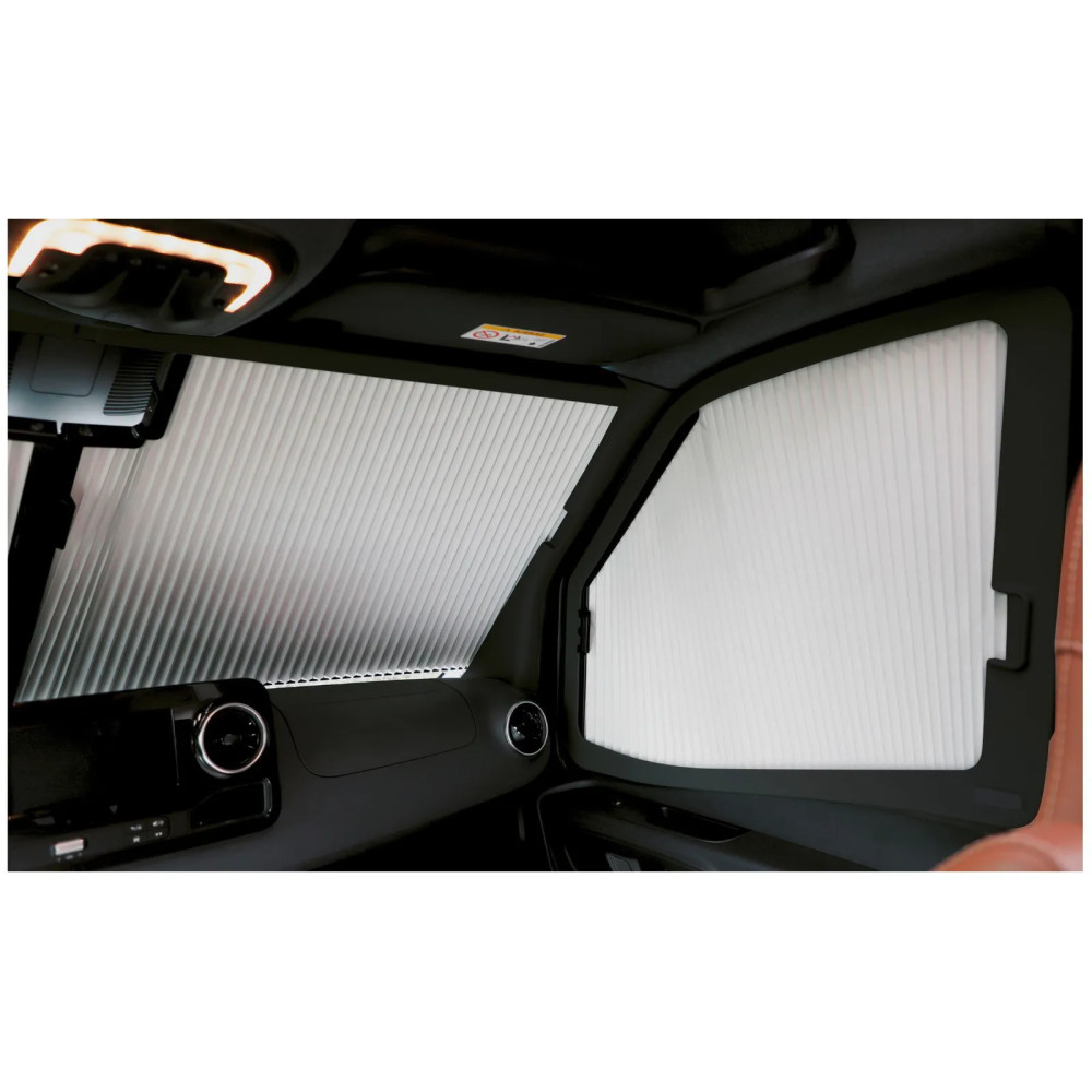 Remis REMIfront IV -tuulilasin pimennysverho sadetunnistimelle Transit (07/2019-), vaaleanharmaa