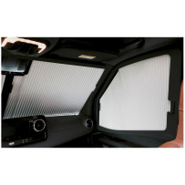 Remis REMIfront IV -tuulilasin pimennysverho sadetunnistimelle ja säilytyslokerolle Transit (07/2019-), vaaleanharmaa