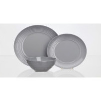 Flamefield Non Slip -astiasto, 12-osainen, harmaa