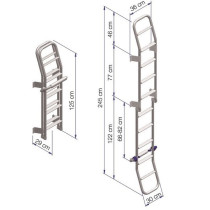 Takaseinän tikkaat Thule Ladder 10 - taitettava