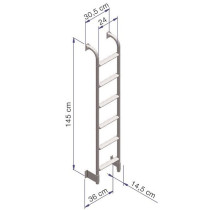 Takaseinän tikkaat Thule Ladder 6