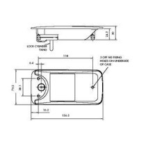 Haba Caravan Door Lock Type 400 ulko-oven lukko