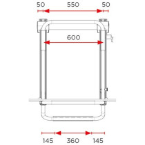 Polkupyöräteline BR Systems Prostor Lift 12V - korkeus 980-1360 mm