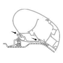 Kattomarkiisin kiinnityssarja Dometic PR-ADAPT