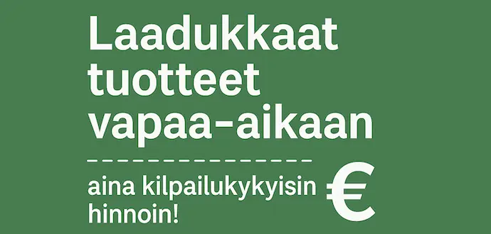 Kilpailukykyisin hinta